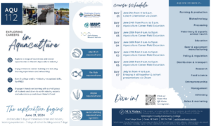 Careers in Aquaculture Flyer and 2024 Dates