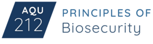 AQU212- Principles of Biosecurity