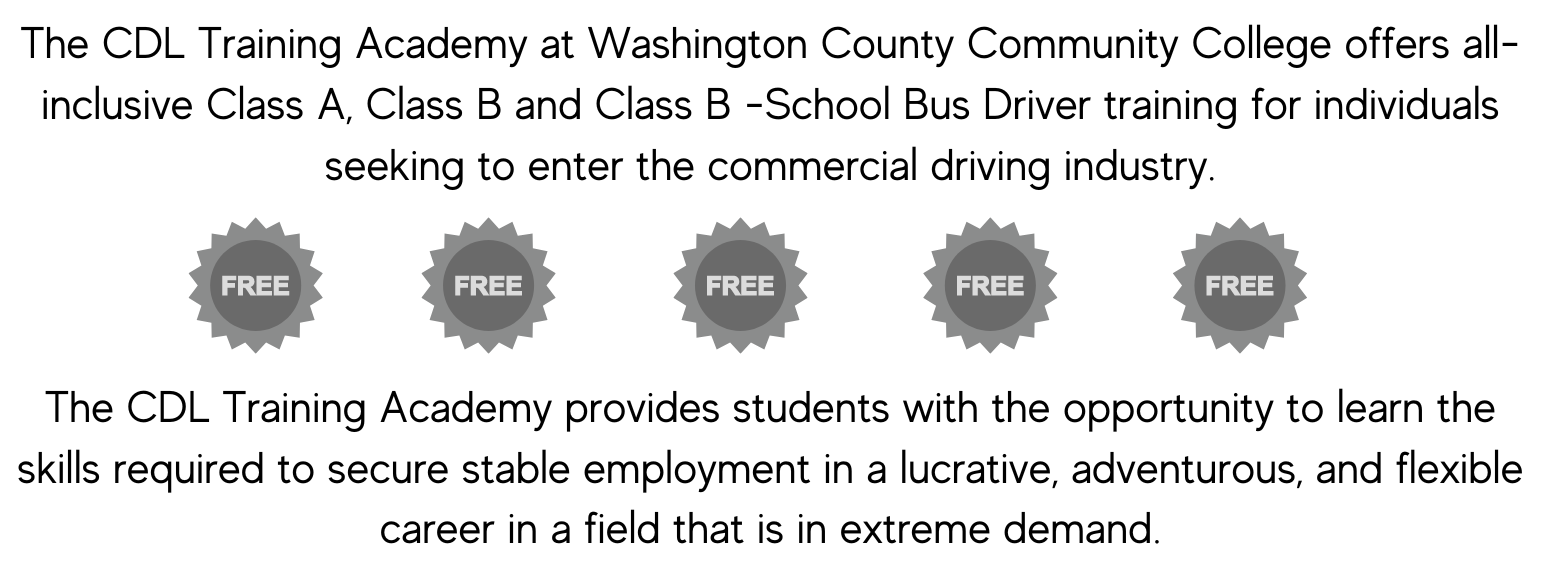 CDL Driving Academy Washington County Community College